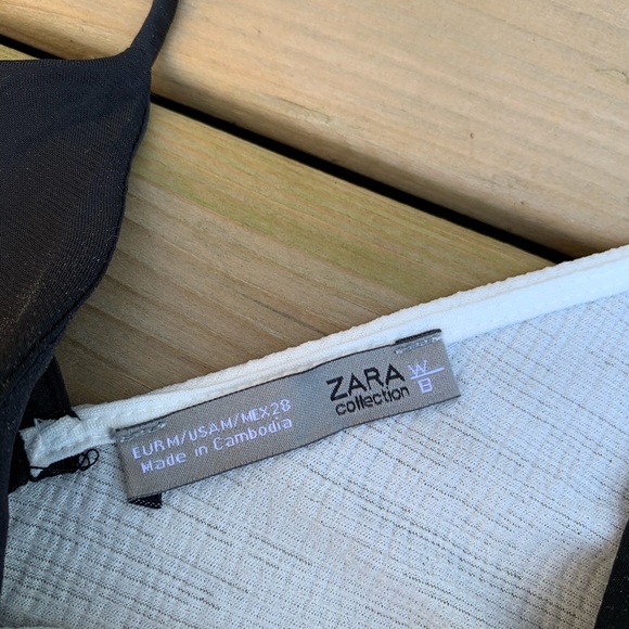 Zara Black and White Tank Top - Picture 3 of 3